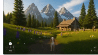 구글 월드 모델 AI '지니 3' 시뮬레이션 예시 (영상=구글)