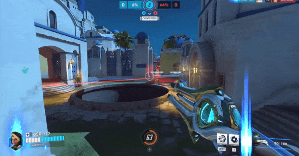 우리 팀 딜러 납치해서 낙사시키는 상대 팀 제트팩 캣 [출처=김영찬 기자]