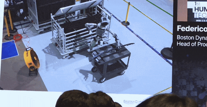 보스턴다이내믹스는 미국 조지아주 ‘현대차그룹 메타플랜트 아메리카’에서 자사의 휴머노이드 ‘아틀라스’를 훈련 중이다. 박지영 기자.