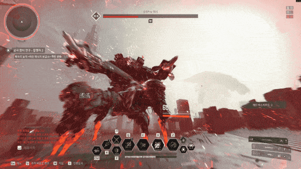 다이아 거신 빌드 전투 모습 [사진=김영찬 기자]