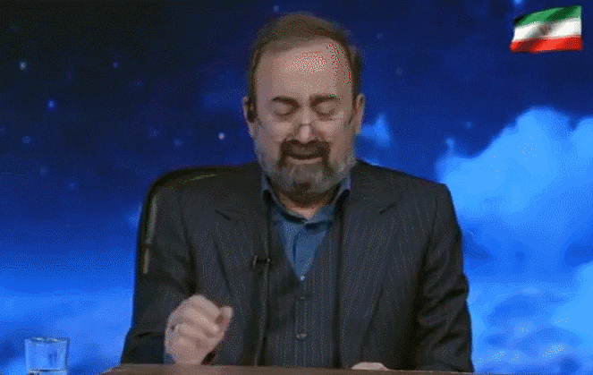 알리 하메네이 이란 최고지도자의 사망 소식을 전하며 눈물을 보이는 국영방송 앵커. /X(옛 트위터)