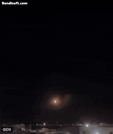 28일(현지시간) 이란에서 발사한 미사일이 요르단 내 미군 기지 부근을 강타한 모습. [엑스(X·옛 트위터) 캡처]