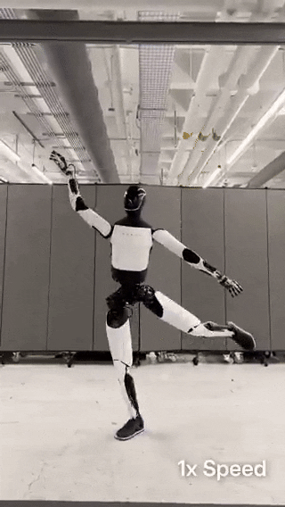 다양한 댄스 동작을 선보이는 테슬라 옵티머스 로봇 (영상=테슬라 옵티머스 엑스 @Tesla_Optimus)