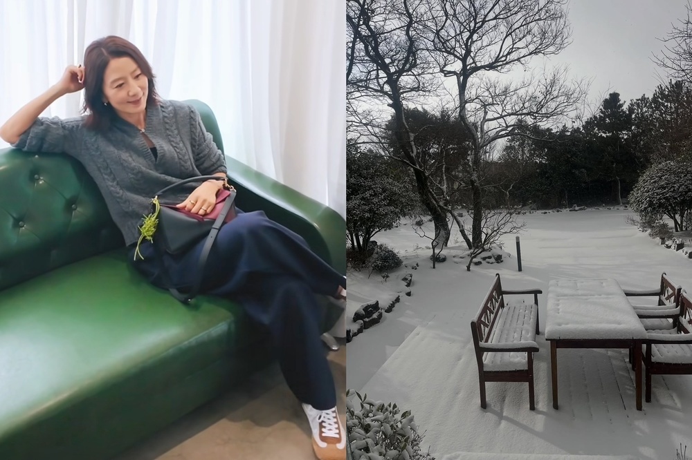 노란 수영복에 섹시한 몸매 어필하는 존예 처자