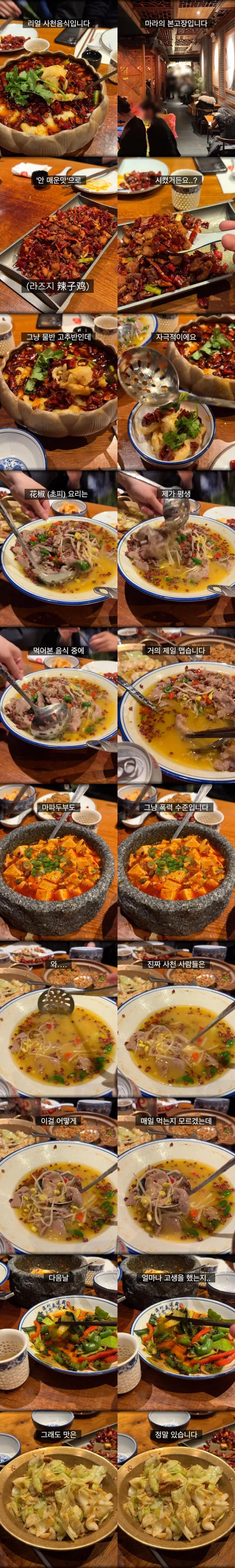 매운맛의 수준이 다르다는 중국 사천 음식 | 인스티즈