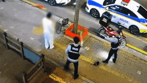 ▲ 테이저건 발사 장면 [경기남부경찰청 제공]