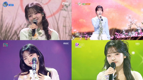 노란 수영복에 섹시한 몸매 어필하는 존예 처자