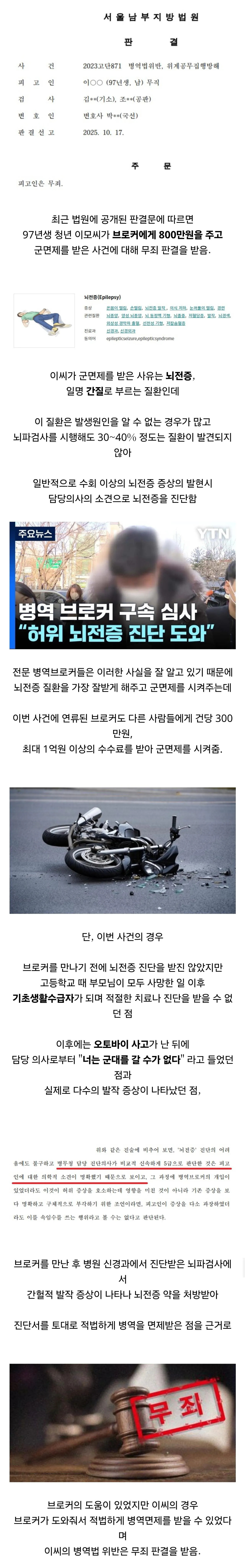병역 브로커에게 800만원주고 면제받았지만 무죄받은 사람 | 인스티즈
