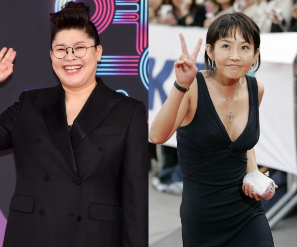 노란 수영복에 섹시한 몸매 어필하는 존예 처자