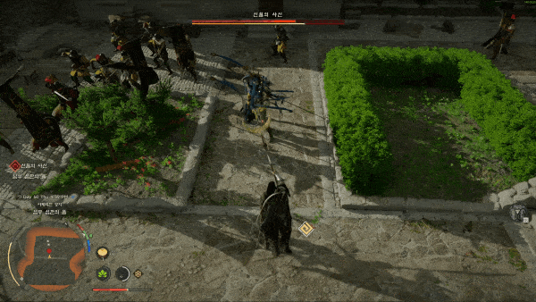 리치가 길고 패링 기술을 보유했지만, 공격 범위가 좁은 창 [사진=김영찬 기자]