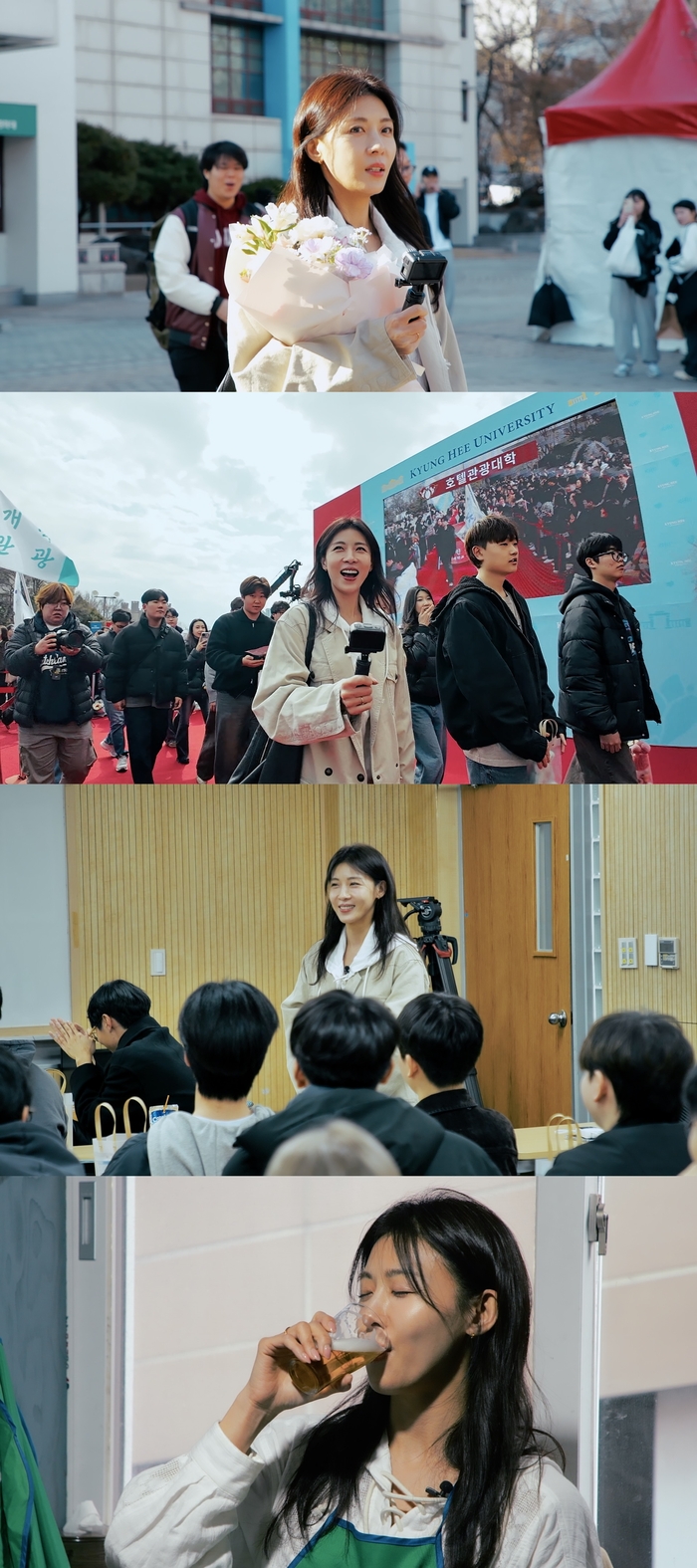 노란 수영복에 섹시한 몸매 어필하는 존예 처자