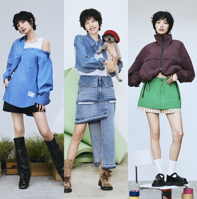 나나 봄 의류 캠페인 여러 패션 착장