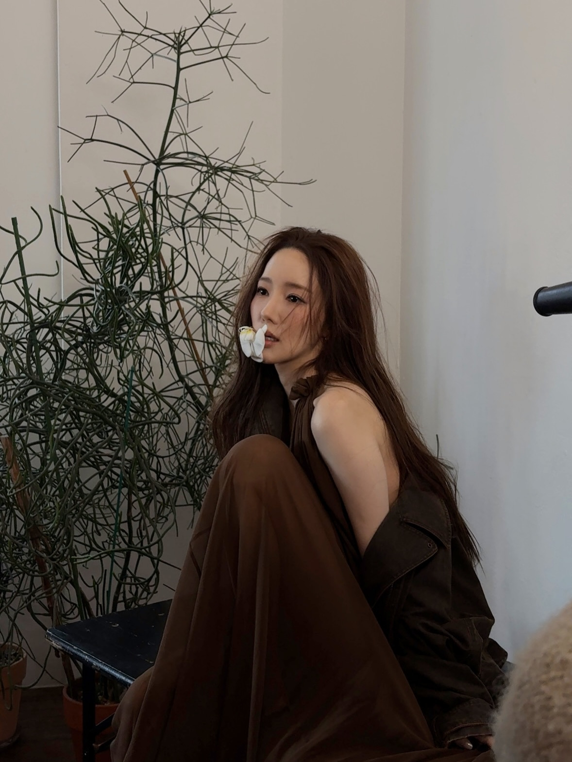 Discover Park Min-young’s Fall Fashion: Deep Brown Elegance and Timeless Style