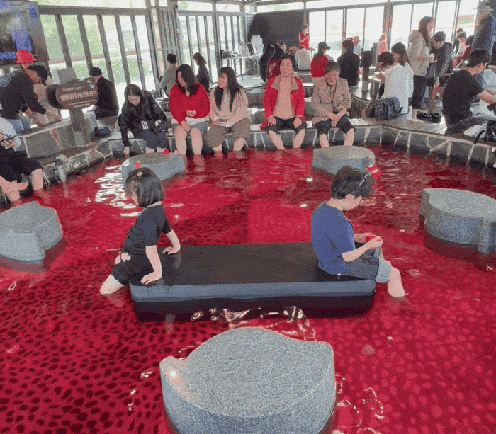 논산딸기축제 딸기족욕장 / 사진= 문서연 여행+ 기자