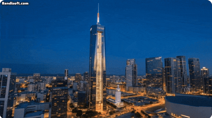 트럼프 도서관 건물 조감도 [에릭 트럼프 X 갈무리]