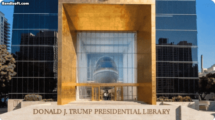 트럼프 도서관 건물 조감도 [에릭 트럼프 X 갈무리]