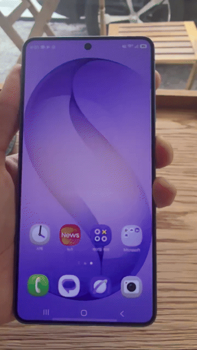 갤럭시 S26 울트라 측면 버튼을 누른 뒤 "지도 앱 실행해줘"라고 말하자 자동으로 지도 앱을 실행시켜 원하는 목적지를 찾을 수 있었다. [사진=황세웅 기자]