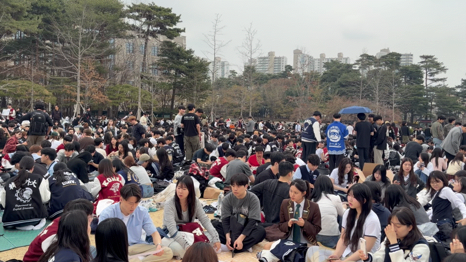 1일 방문한 서울 성북구 고려대 중앙광장 / 영상=이수 기자