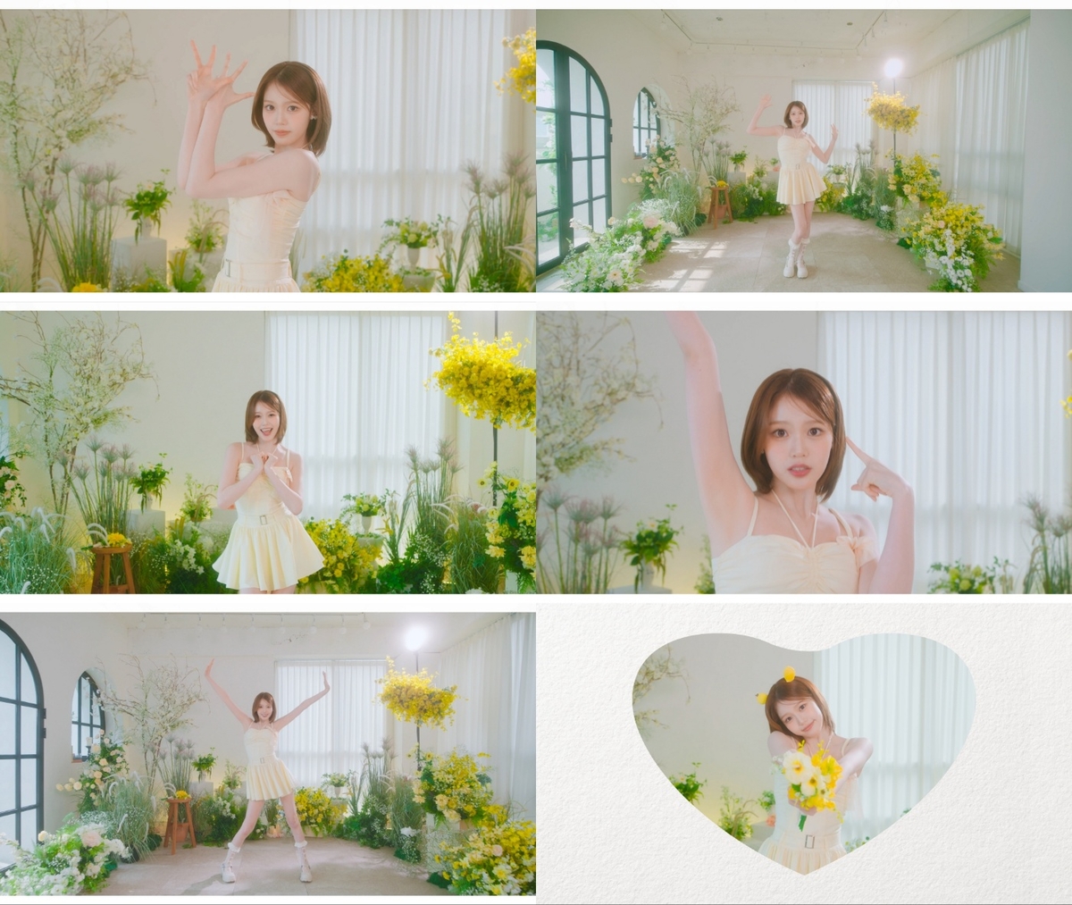 노란 수영복에 섹시한 몸매 어필하는 존예 처자