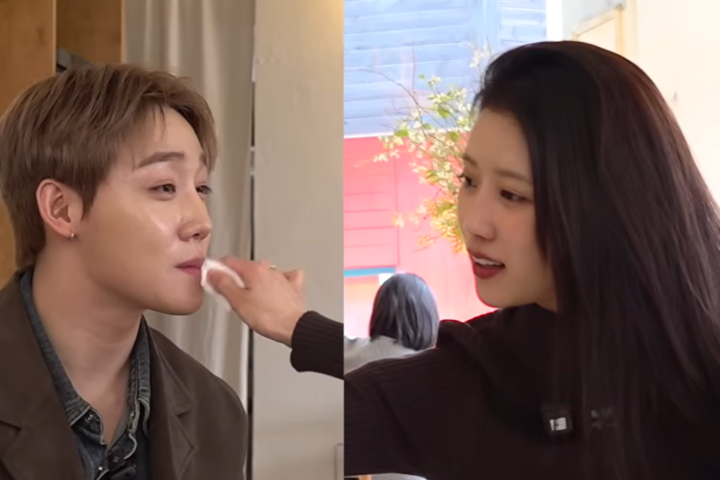 노란 수영복에 섹시한 몸매 어필하는 존예 처자