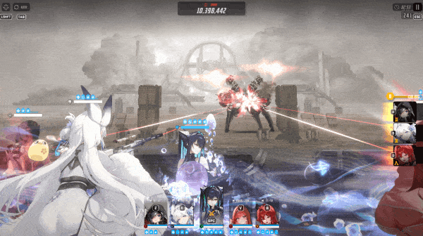 백학 버스트 스킬 연출 [사진=김영찬 기자]