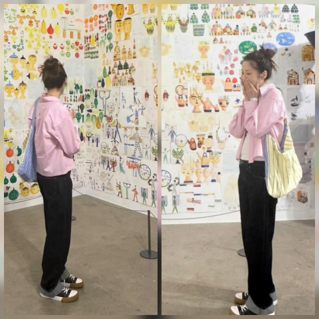 노란 수영복에 섹시한 몸매 어필하는 존예 처자