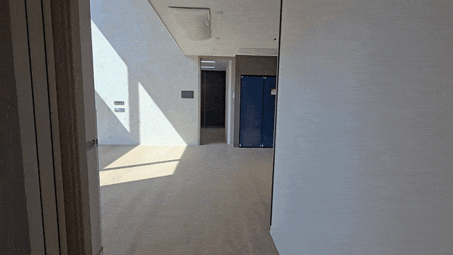 오티에르 반포 150㎡ 펜트하우스 거실 모습. 홍승희 기자