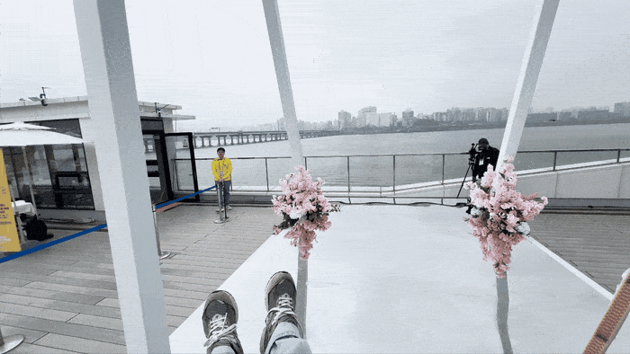 직접 타본 공중 그네 조이스윙/사진=김지은 여행+ 기자