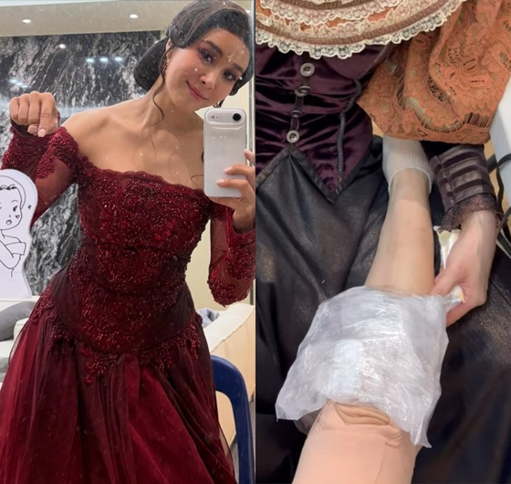 노란 수영복에 섹시한 몸매 어필하는 존예 처자