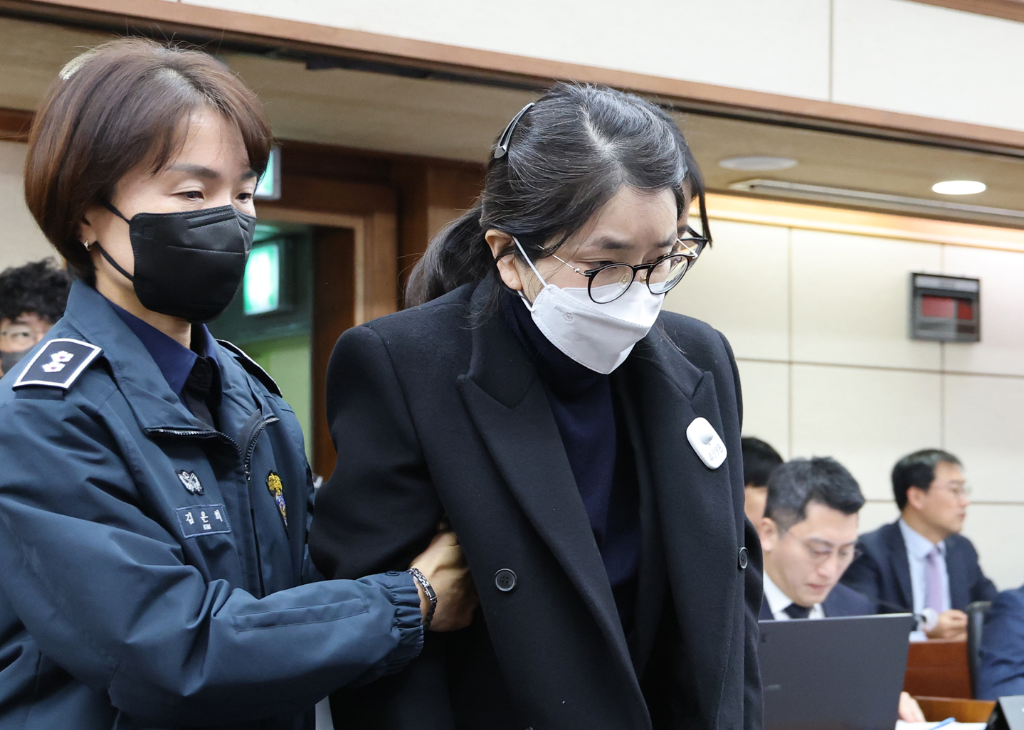 2026년 법정 증인 출석 당시 김건희
