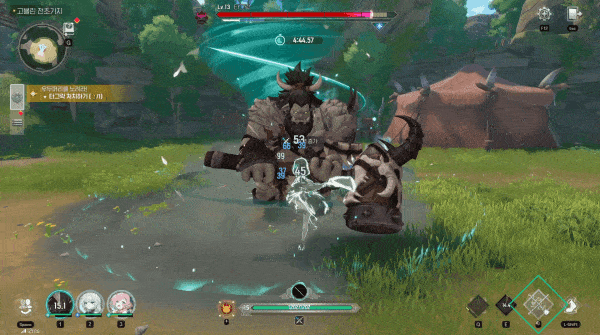 태그 기반 화려한 액션이 특징이다 (사진= 서동규 기자)