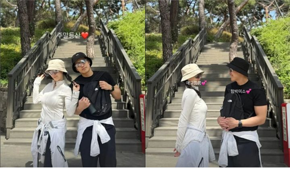 노란 수영복에 섹시한 몸매 어필하는 존예 처자