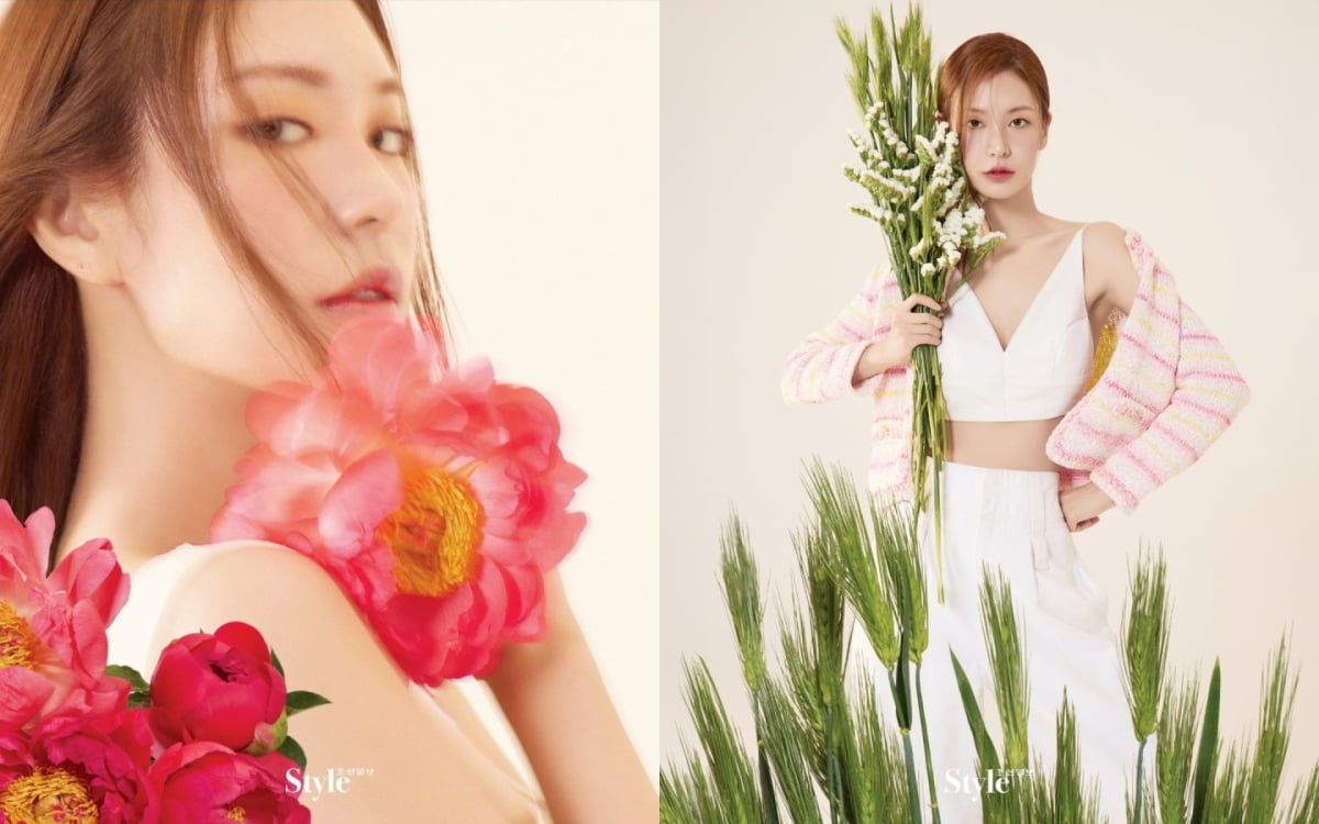 노란 수영복에 섹시한 몸매 어필하는 존예 처자