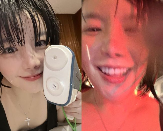 노란 수영복에 섹시한 몸매 어필하는 존예 처자