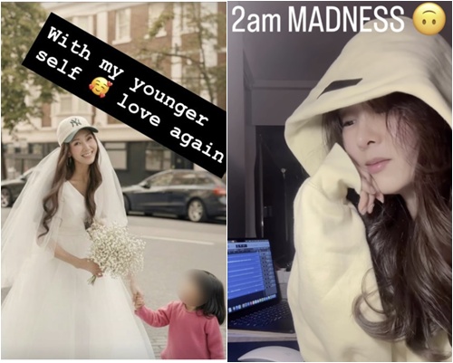 노란 수영복에 섹시한 몸매 어필하는 존예 처자