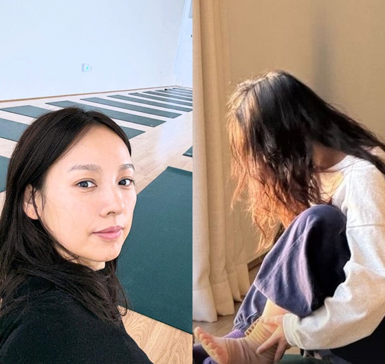 노란 수영복에 섹시한 몸매 어필하는 존예 처자