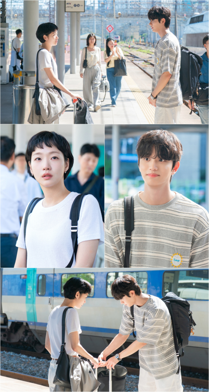 노란 수영복에 섹시한 몸매 어필하는 존예 처자