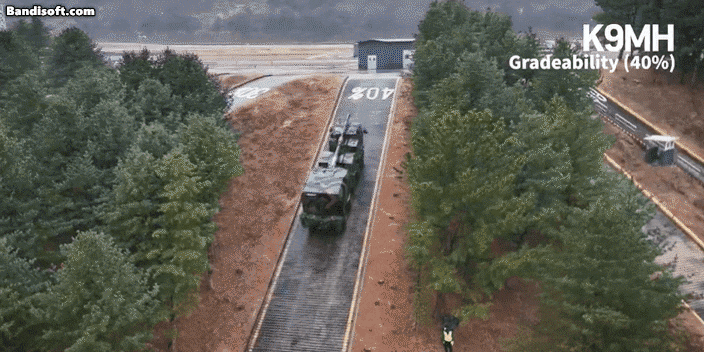 한화에어로스페이스 K9MH 시연./ 한화디펜스USA