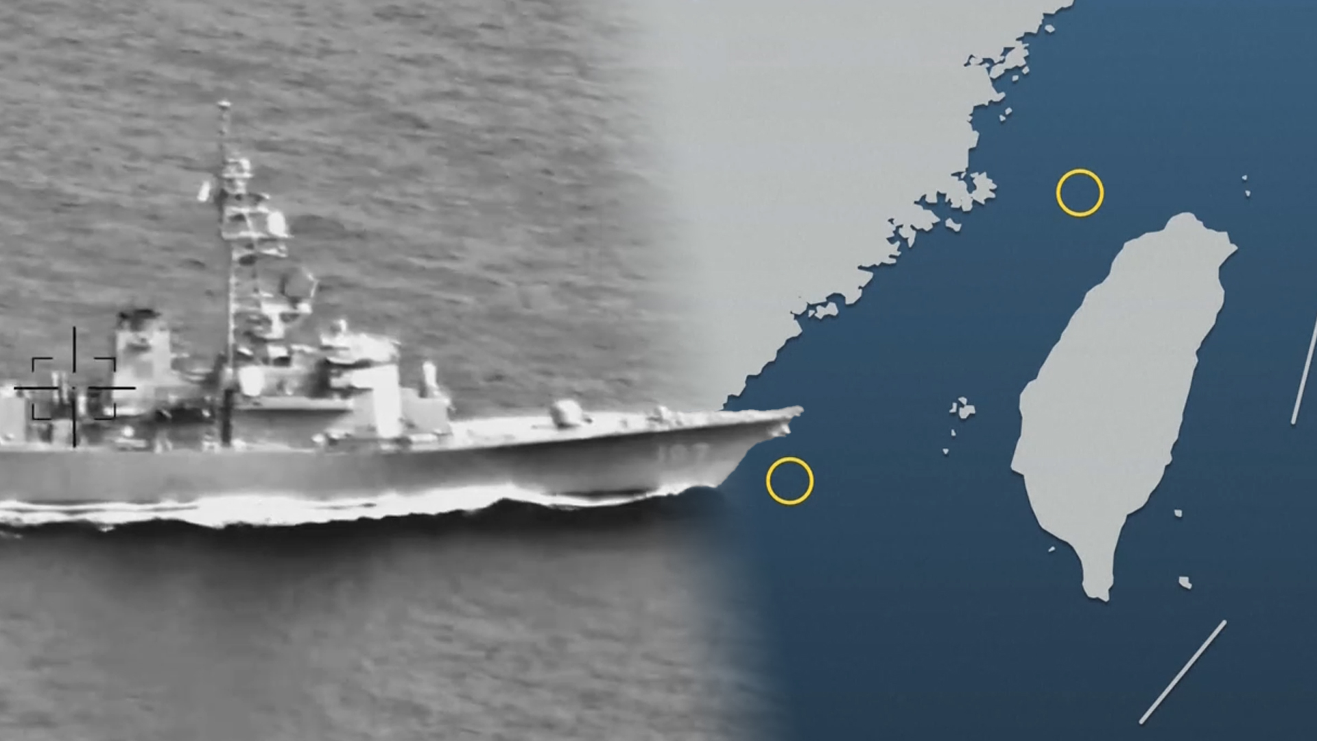 대만해협 일본 군함 감시