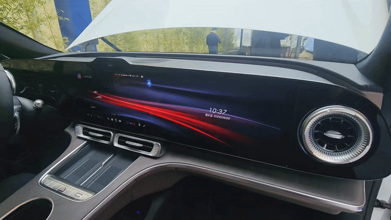 디 올 뉴 일렉트릭 C클래스 실내. 영상=최수진 한경닷컴 기자.