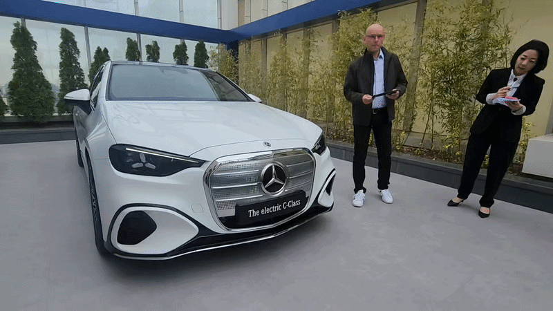 디 올 뉴 일렉트릭 C 클래스. 영상=최수진 한경닷컴 기자.