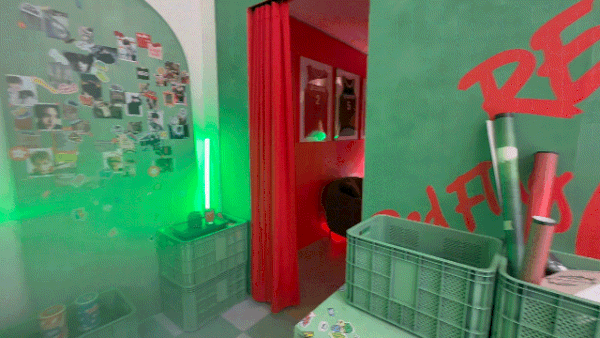 서울 성동구 성수동에 문을 연 에어비앤비 & 코르티스의 Green vs. Red 비밀공간ⓒ 뉴스1 윤슬빈 관광전문기자