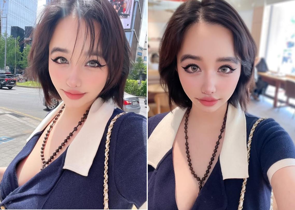노란 수영복에 섹시한 몸매 어필하는 존예 처자
