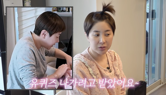 노란 수영복에 섹시한 몸매 어필하는 존예 처자
