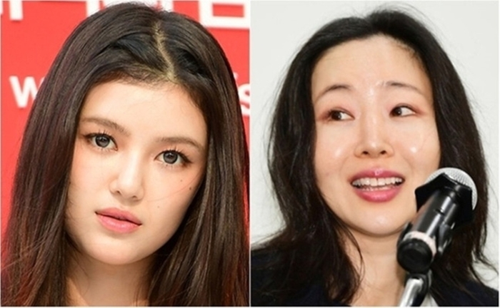 노란 수영복에 섹시한 몸매 어필하는 존예 처자