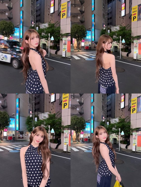 노란 수영복에 섹시한 몸매 어필하는 존예 처자