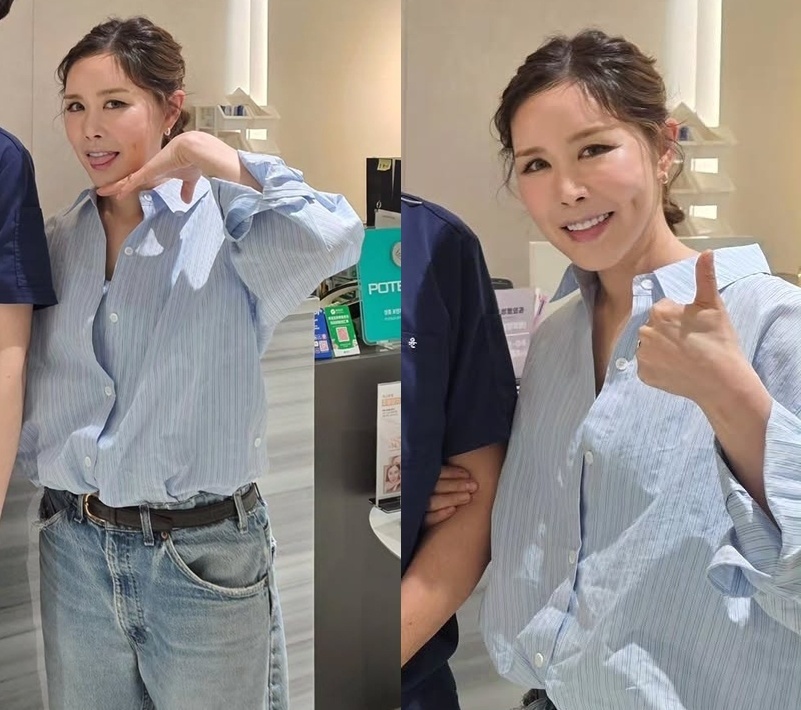 노란 수영복에 섹시한 몸매 어필하는 존예 처자