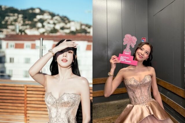 노란 수영복에 섹시한 몸매 어필하는 존예 처자