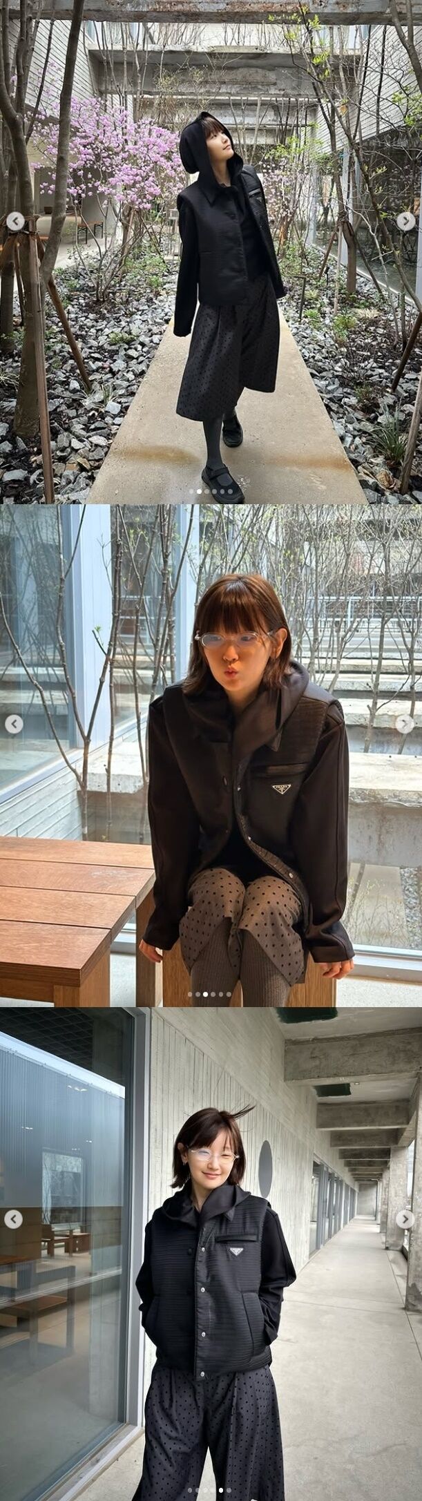 Actress Park So Dam greeted her fans with daily photos showcasing her cute and sophisticated sense of style. / Park So Dam Social Media