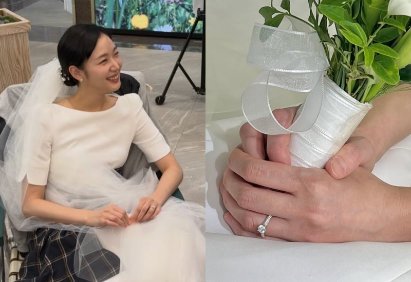 노란 수영복에 섹시한 몸매 어필하는 존예 처자